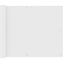 Parvekkeen suoja valkoinen 75x500 cm oxford kangas_1