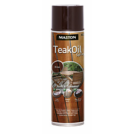 Puunsuoja- ja  hoitoaine Maston Spray Teak Oil Ruskea 500 ml