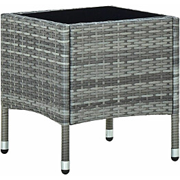 Puutarhapöytä harmaa  40x40x45 cm polyrottinki_1
