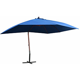 Riippuva aurinkovarjo puurunko 400x300 cm sininen_1