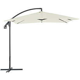Riippuva aurinkovarjo teräspylväällä 250x250 cm hiekka_1