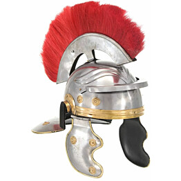 Roomalaisen sotilaan kypärä antiikki kopio hopea teräs