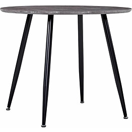 Ruokapöytä betoni ja musta 90x73,5 cm mdf_1