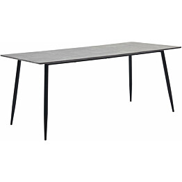 Ruokapöytä harmaa 180x90x75 cm mdf_1
