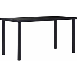 Ruokapöytä musta 140x70x75 cm karkaistu lasi_1