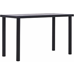 Ruokapöytä musta ja betoninharmaa 120x60x75 cm mdf_1