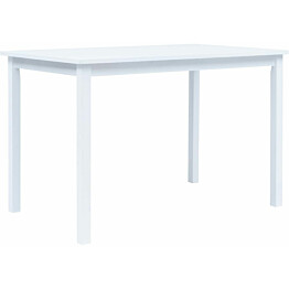 Ruokapöytä valkoinen 114x71x75 cm kumipuu_1