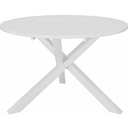 Ruokapöytä valkoinen 120x75cm mdf_1