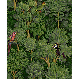 Tapetti Amazonia Botanist Green, 0.53x10.05m, non-woven