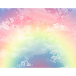 Kuvatapetti Good Vibes GVD24307 Cloud and Rainbow 3,6x2,8 m
