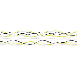 Välitilatarra Dimex Yellow Waves 180-350x60cm
