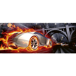 Kuvatapetti Dimex  Car In Flames  375 x 150 cm