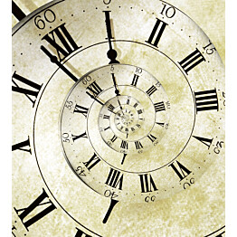 Kuvatapetti Dimex  Spiral Clock 225 x 250 cm
