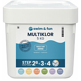 Allastabletti Swim &amp; Fun MultiKlor Maxi tab, 2 x 5 kg