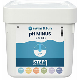 pH-säätöaine Swim &amp; Fun pH Minus 7,5 kg