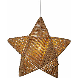 Ripustettava valotähti Star Trading Rappe 45x41 cm ruskea