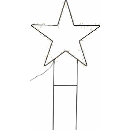 LED-valokoriste Star Trading Barlumi 115 cm tähti musta