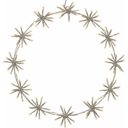 LED-valokoriste Star Trading Siluett Flower Ring 50 cm