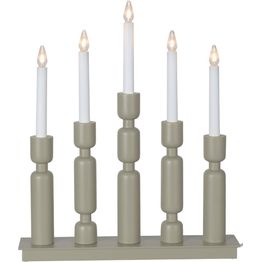 Kynttelikkö Star Trading Uddebo 5-osainen 440x370x75mm beige