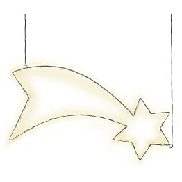 LED-koriste Star Trading Lumiwall tähdenlento 300x600x10mm valkoinen