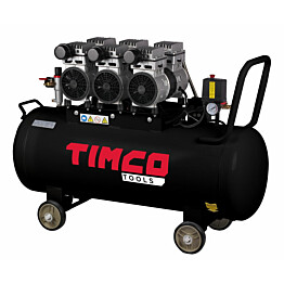Kompressori Timco, 3x1HP, 100 litraa, öljytön