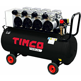 Kompressori Timco, 4x1HP, 100 litraa, öljytön