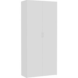 Säilytyskaappi valkoinen 80x35,5x180 cm lastulevy_1