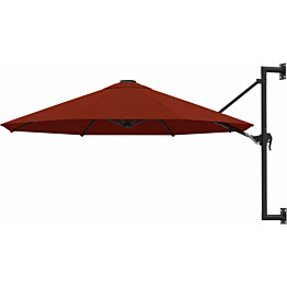 Seinäkiinnitteinen aurinkovarjo metallitolppa 300cm_1