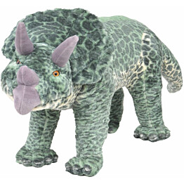 Seisova leludinosaurus Triceratops XXL plyysi vihreä