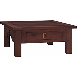Sohvapöytä klassinen ruskea 68x68x30 cm täysi mahonki_1
