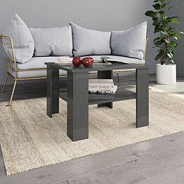 Sohvapöytä korkeakiilto harmaa 60x60x42 cm lastulevy_1