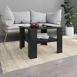 Sohvapöytä musta 60x60x42 cm lastulevy_1