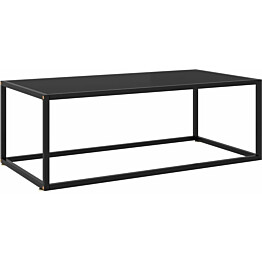Sohvapöytä musta mustalla lasilla 100x50x35 cm_1