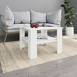 Sohvapöytä valkoinen 60x60x42 cm lastulevy_1