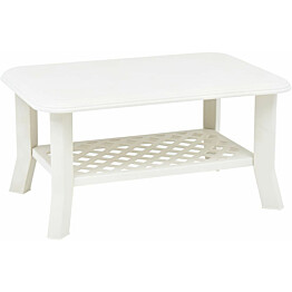 Sohvapöytä valkoinen 90x60x46 cm muovi_1