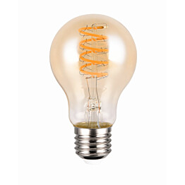 LED-lamppu Trio E27, filament vakiokupu 7W, 400lm 1800K, ruskea, switch dimmer
