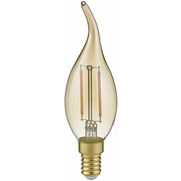 LED-lamppu Trio E14, filament, liekki, 4W, 400lm, 2700K, ruskea, switch dimmer