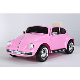 Lasten sähköauto Fineprice Beetle 12V pinkki