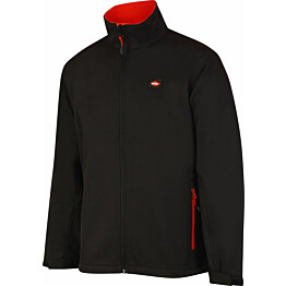 Miesten vedenpitävä softshell-takki Lee Cooper Workwear LCJKT450 musta/punainen M