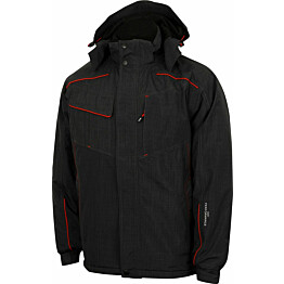 Miesten vedenpitävä topattu talvityötakki Lee Cooper Workwear LCJKT445 musta/punainen S