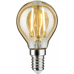 LED-filamenttilamppu Paulmann Drop, E14, 160lm, 2W, 1700K, kulta
