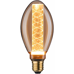 LED-lamppu Paulmann Inner Glow Edition Pear Spiral, E27, 230lm, 4W, 1800K, kulta