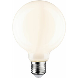 LED-filamenttilamppu Paulmann Globe, G95, E27, 1055lm, 9W, 2700K, himmennettävä, opaali