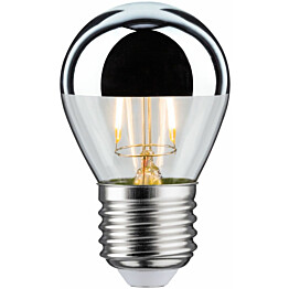 LED-pääpeililamppu Paulmann Modern Classic Edition Drop, E27, 220lm, 2.6W, 2700K, hopea