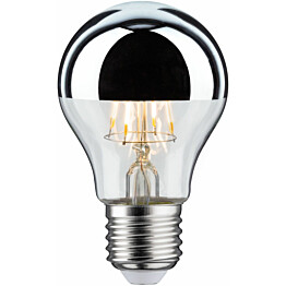 LED-pääpeililamppu Paulmann Modern Classic Edition Pear, E27, 580lm, 4.8W, 2700K, hopea
