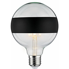 LED-rengaspeililamppu Paulmann Modern Classic Edition Globe, E27, 640lm, 6.5W, 2700K, himmennettävä, mattamusta
