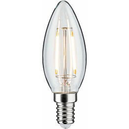LED-kynttilälamppu Paulmann Candle, E14, 250lm, 2.6W, 2700K, filamentti, kirkas