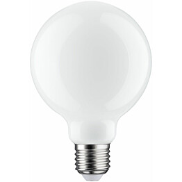 LED-filamenttilamppu Paulmann Globe, G95, E27, 806lm, 7.5W, 2700K, himmennettävä, opaali