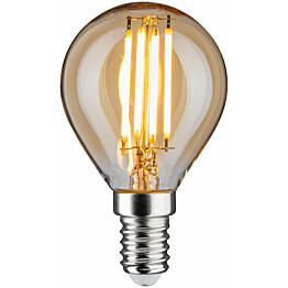 LED-lamppu Paulmann Vintage Edition Drop, E14, 430lm, 4.7W, 2500K, himmennettävä, kulta