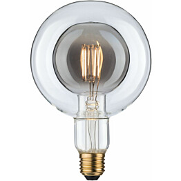 LED-lamppu Paulmann Inner Shape Edition Globe, G125, E27, 300lm, 4W, 2700K, himmennettävä, savulasi